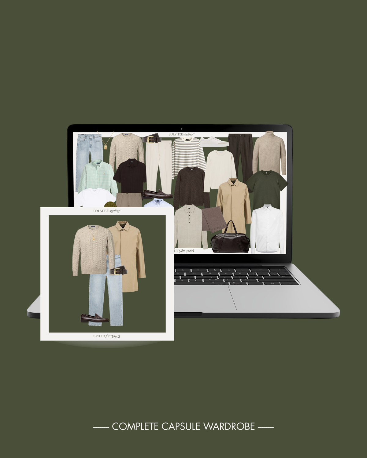 Menswear Complete Capsule Wardrobe Styling Package